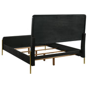 Arini 4-piece Eastern King Bedroom Set Black and Natural - 224330KE-S4