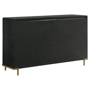 Arini 4-piece Eastern King Bedroom Set Black and Natural - 224330KE-S4