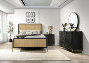 Arini 4-piece Queen Bedroom Set Black and Natural - 224330Q-S4