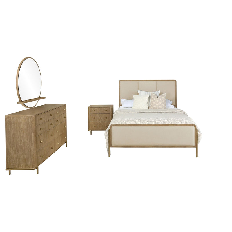 Arini 4-piece Queen Bedroom Set Cream and Sand Wash - 224301QCRM-S4