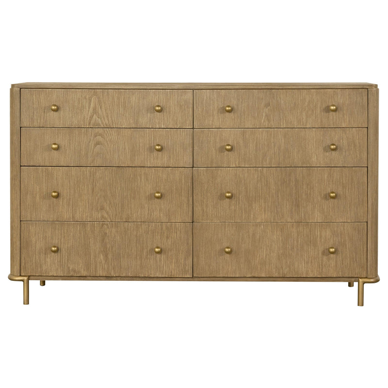 Arini 4-piece Queen Bedroom Set Sand Wash and Natural Cane - 224300Q-S4