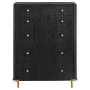 Arini 5-drawer Bedroom Chest Black - 224335