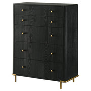 Arini 5-drawer Bedroom Chest Black - 224335