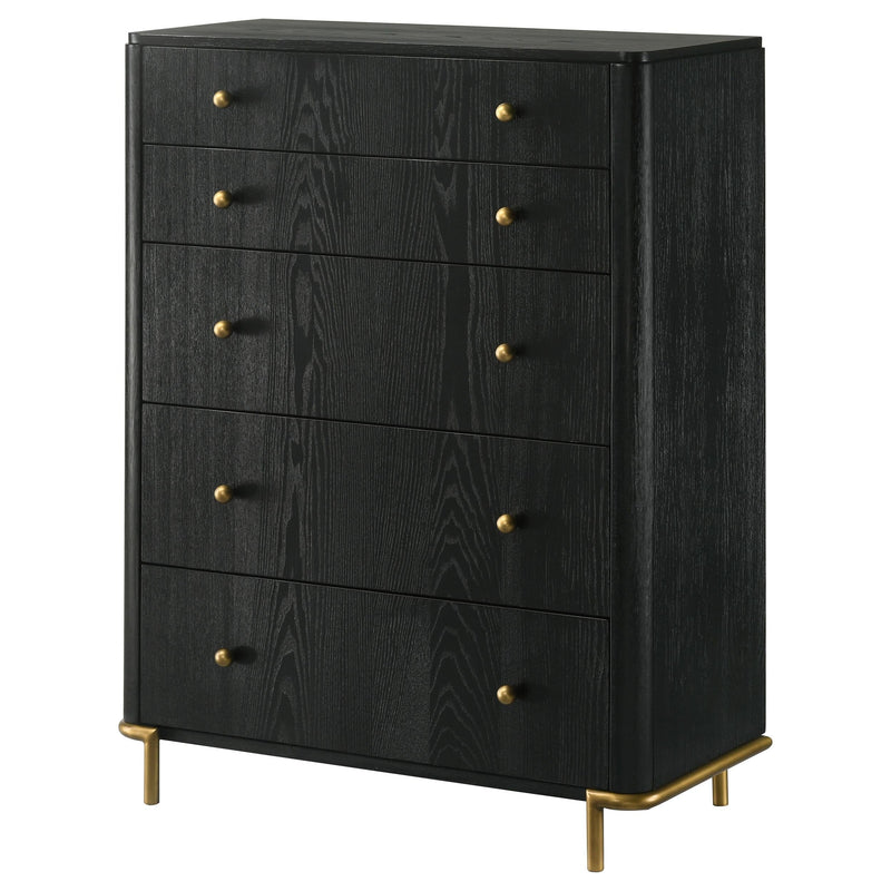 Arini 5-drawer Bedroom Chest Black - 224335