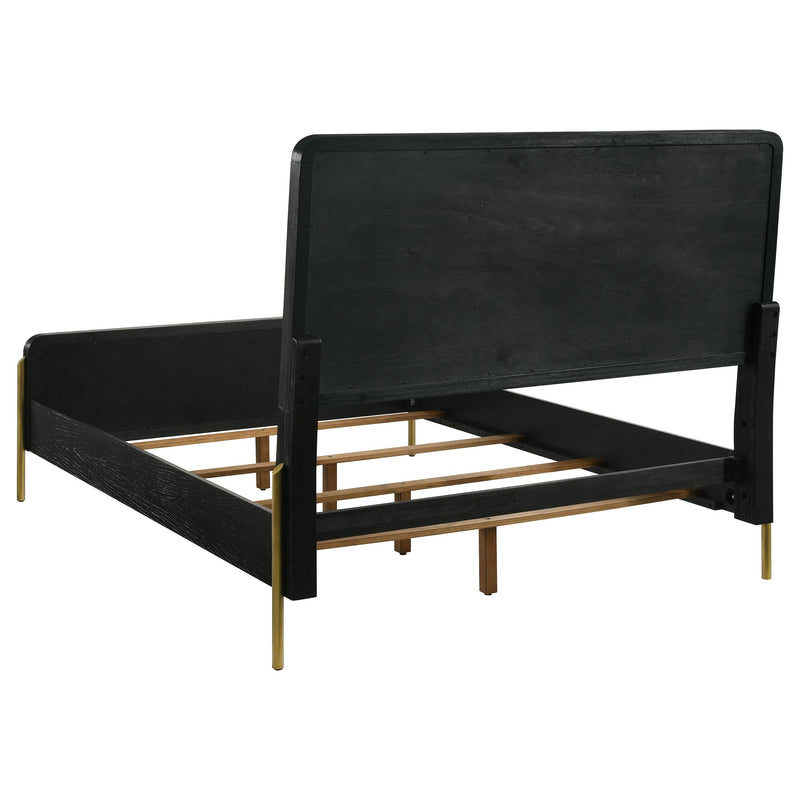 Arini 5-piece Eastern King Bedroom Set Black and Natural - 224330KE-S5