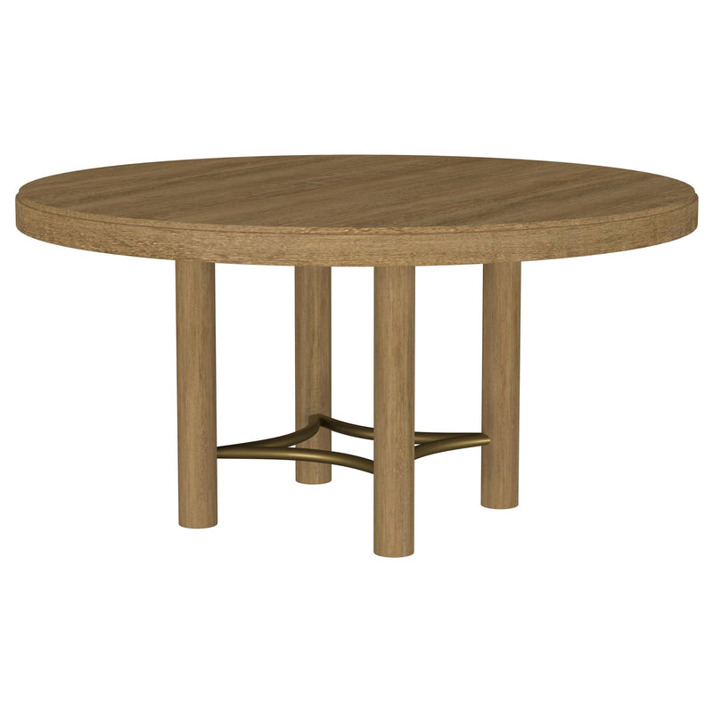 Arini 5-piece Round Dining Table Set Sand Wash and Black - 108930-S5B