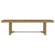 Arini 7-piece Extension Leaf Dining Table Set Sand Wash and Black - 108931-S7B