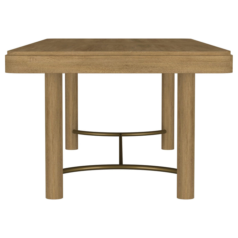 Arini 7-piece Extension Leaf Dining Table Set Sand Wash and Black - 108931-S7B