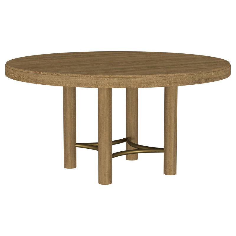 Arini 7-piece Round Dining Room Table Set Sand Wash - 108930-S7W