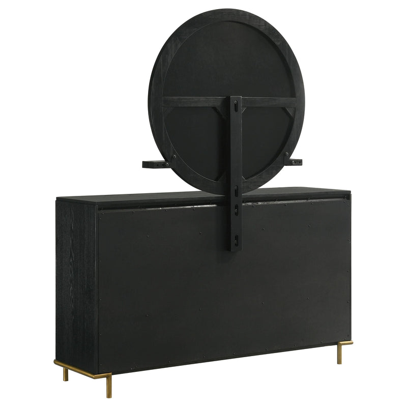 Arini 8-drawer Dresser with Mirror Black - 224333M