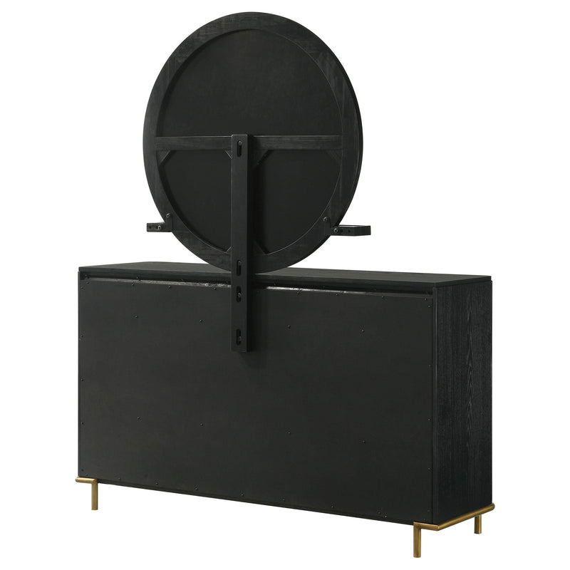 Arini 8-drawer Dresser with Mirror Black - 224333M