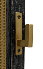 Arini Cane Weave Full Length Standing Floor Mirror Black - 224339