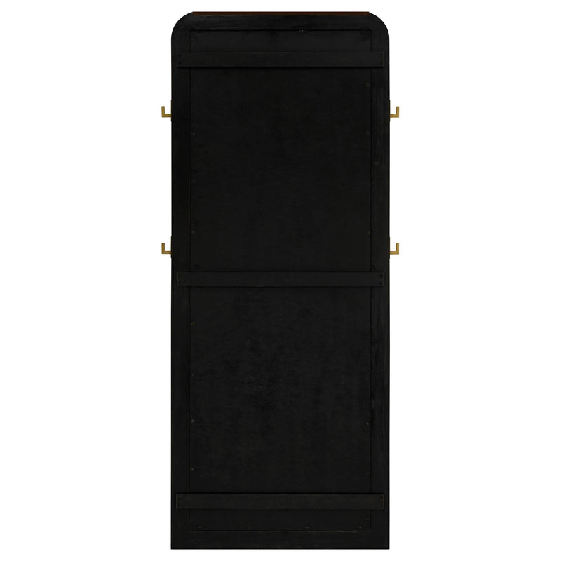 Arini Cane Weave Full Length Standing Floor Mirror Black - 224339