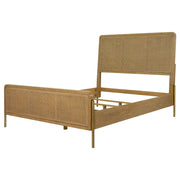 Arini Rattan California King Panel Bed Sand Wash and Natural - 224300KW
