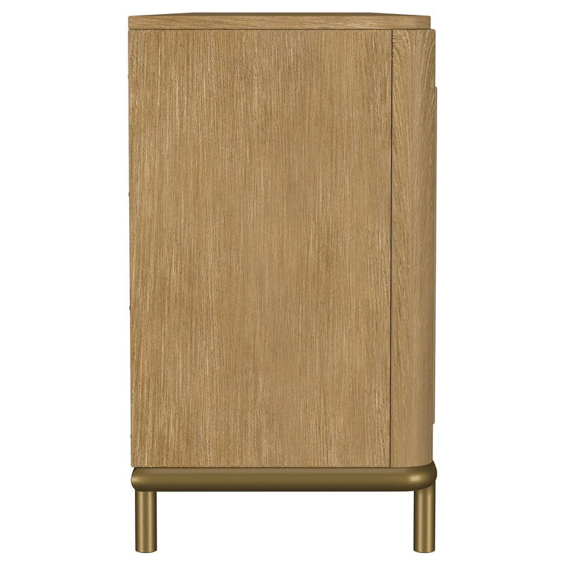 Arini Rattan Cane 2-door TV Stand Media Console Sand Wash - 720253
