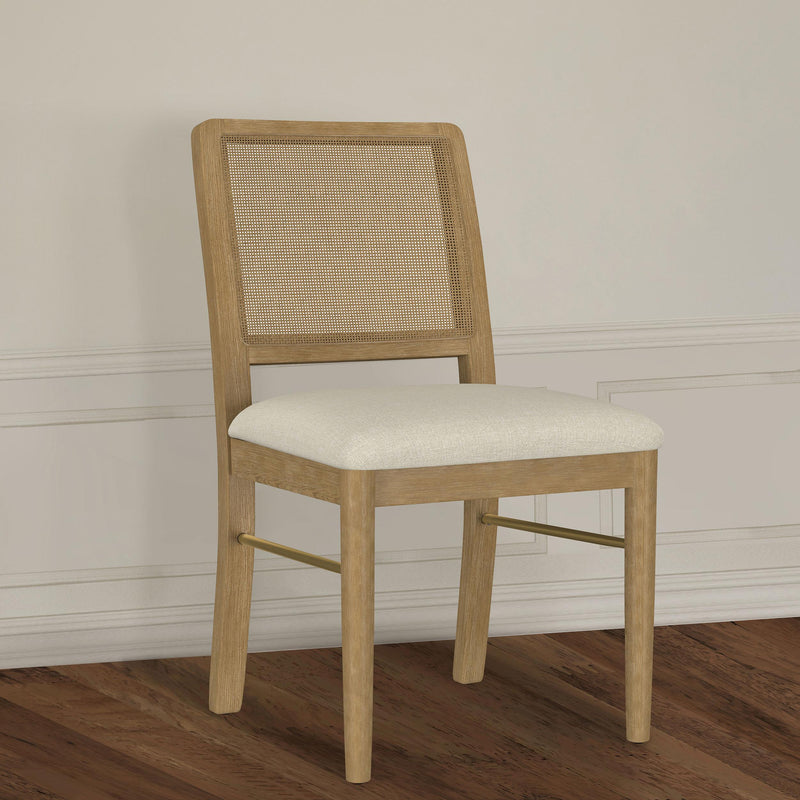 Arini Rattan Cane Dining Side Chair Sand Wash (Set of 2) - 108932SWD