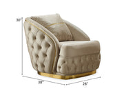 Arizona 28" Wide Tufted Armchair - Accent Chairs