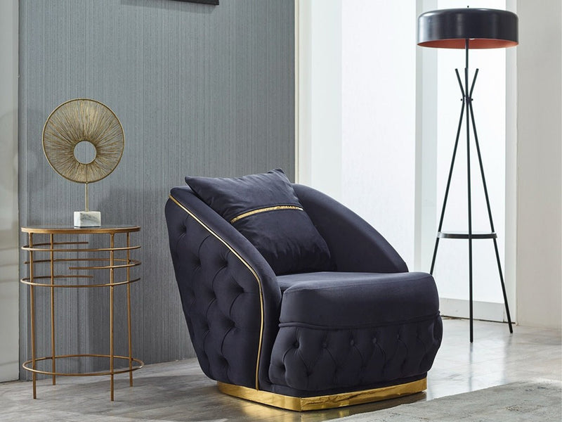 Arizona 28" Wide Tufted Armchair - Accent Chairs