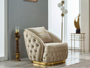 Arizona 28" Wide Tufted Armchair - Accent Chairs