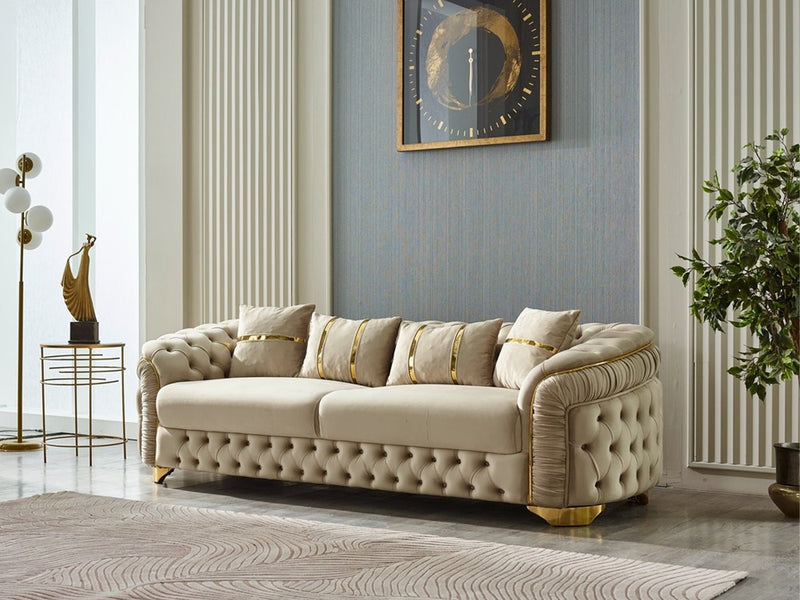 Arizona 92" Wide Tufted Sofa - Sofas