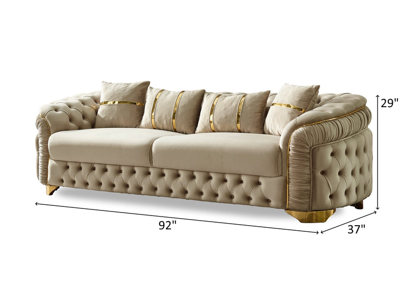 Arizona 92" Wide Tufted Sofa - Sofas