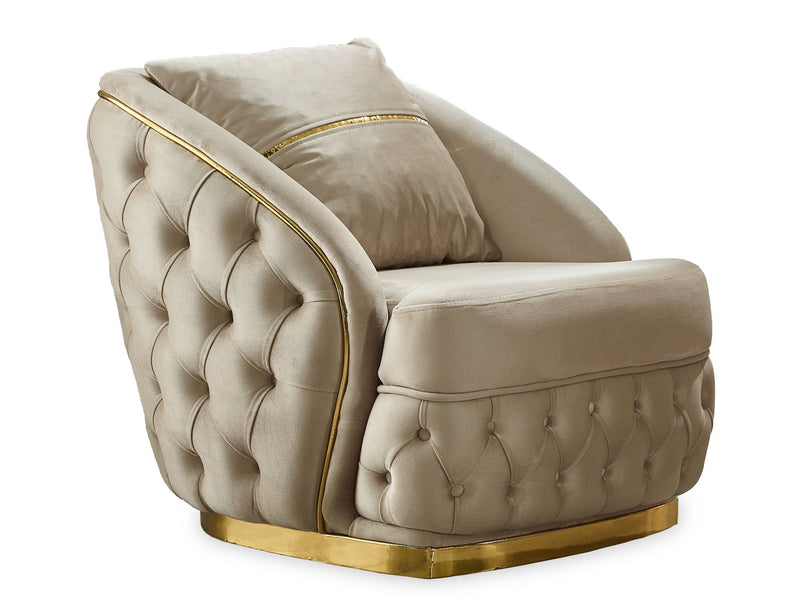 Arizona Chair Beige in Beige - 101-ARI-ANK529-B