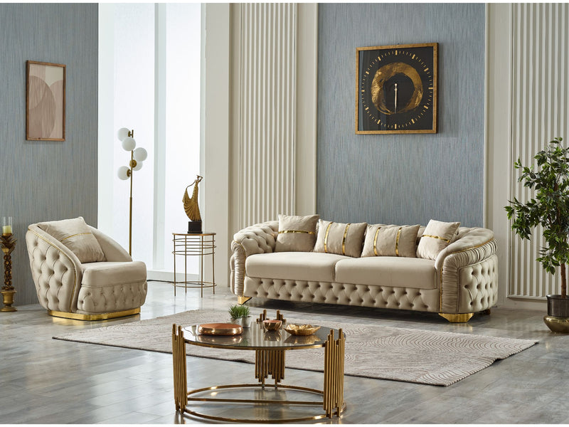 Arizona Chair Beige in Beige - 101-ARI-ANK529-B