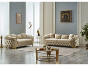 Arizona Stationary Loveseat Beige in Beige - 101-ARI-ANK529-2
