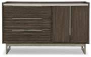 Arkenton Grayish Brown/White Dresser - B786-31