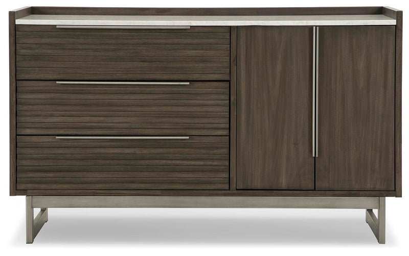 Arkenton Grayish Brown/White Dresser - B786-31