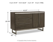 Arkenton Grayish Brown/White Dresser - B786-31