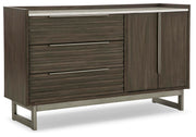 Arkenton King Panel Bed with Dresser in Grayish Brown - PKG014299