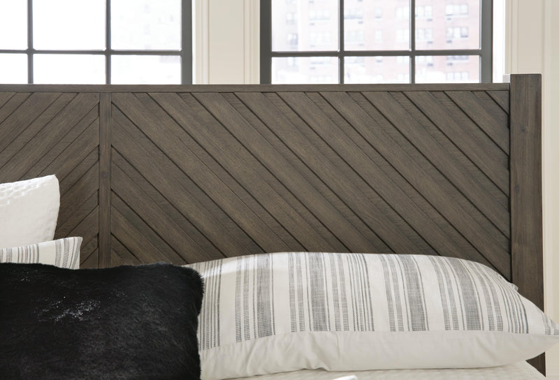 Arkenton King Panel Bed with Dresser in Grayish Brown - PKG014299