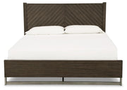 Arkenton King Panel Bed with Dresser in Grayish Brown - PKG014299
