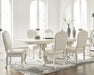Arlendyne Antique White Dining Table and 6 Chairs - Gate FurnitureDining Room Set