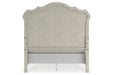 Arlendyne Antique White Queen Upholstered Bed - Gate FurnitureQueen Bed