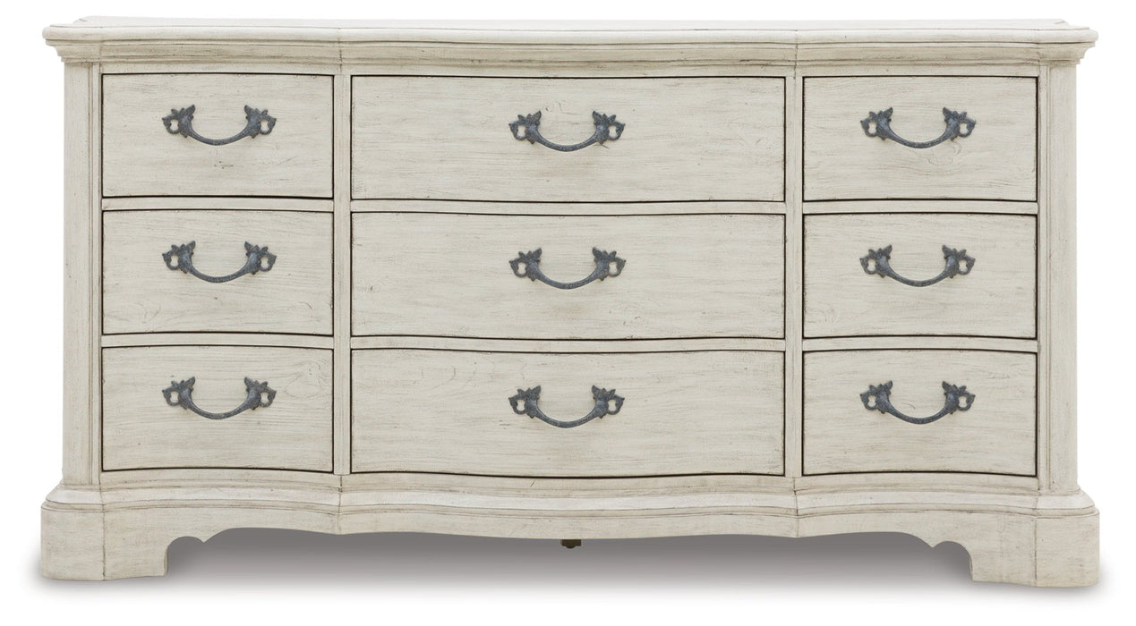 Arlendyne Antique White Upholstered Bedroom Set - Gate FurnitureBedroom Set