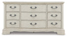 Arlendyne Antique White Upholstered Bedroom Set - Gate FurnitureBedroom Set