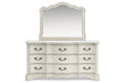 Arlendyne Antique White Upholstered Bedroom Set - Gate FurnitureBedroom Set