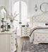 Arlendyne Antique White Upholstered Bedroom Set - Gate FurnitureBedroom Set