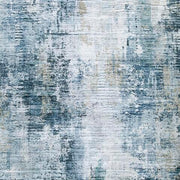 Arlenmont Blue/White/Brown 7'6" X 9'6" Memory Foam Area Rug - R407481
