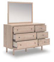 Arloster Tan Dresser and Mirror - PCB1566B1