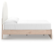 Arloster Tan/White Full Upholstered Panel Bed - PCB1566B3