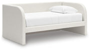 Arloster Tan/White Twin Upholstered Day Bed - PCB1566B8