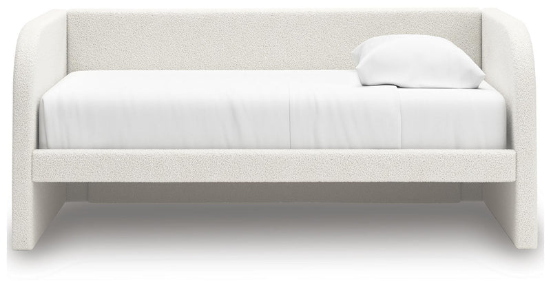 Arloster Twin Upholstered Day Bed, Dresser and Mirror - PCB1566B14