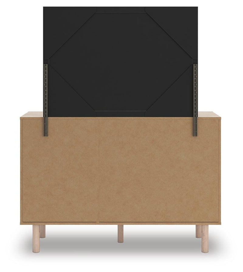 Arloster Twin Upholstered Day Bed, Dresser and Mirror - PCB1566B14