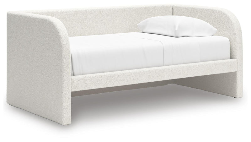 Arloster Twin Upholstered Day Bed, Dresser and Mirror - PCB1566B14