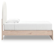 Arloster Twin Upholstered Panel Bed, Dresser and Mirror - PCB1566B12