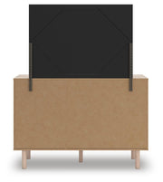 Arloster Twin Upholstered Panel Bed, Dresser and Mirror - PCB1566B12