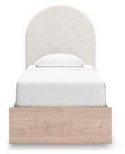 Arloster Twin Upholstered Panel Bed, Dresser and Mirror - PCB1566B12